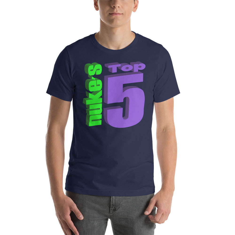 Nuke's Top 5 Checklist T-Shirt TWO SIDED