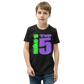 Child wearing black t shirt with Nuke's Top 5 logo on front and "Did you see it" on the back